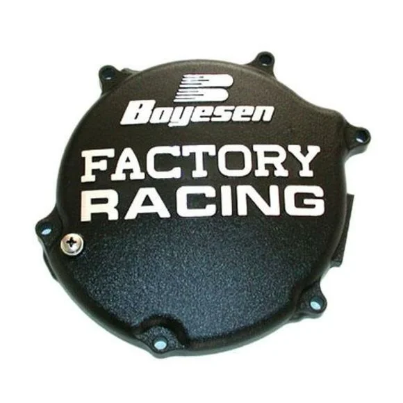 Couvercle de carter d’embrayage Boyesen Factory Racing noirKAWASAKI 125 KX 125 (KX125M) – 2003 – 2005Ref : BOY00004A / 1073648