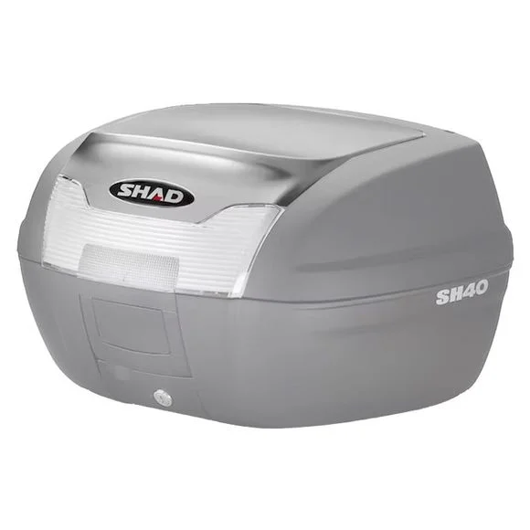 Couvercle Top case Shad Argent pour Top case SH 40 Universel Ref : SHD1B40E05 / D1B40E05