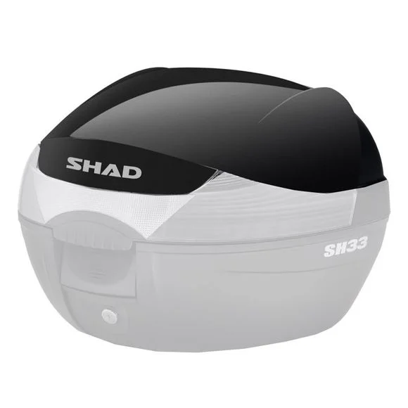 Couvercle Top case Shad Noir métal pour Top case SH 33 Universel Ref : SHD1B33E821 / D1B33E821