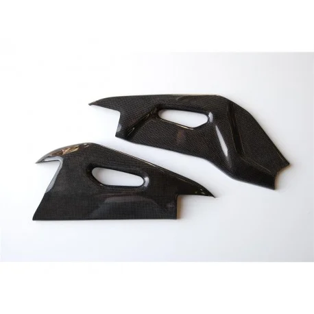Couvre bras oscillant LIGHTECH carbone brillant APRILIA RSV4 TUONO V4
