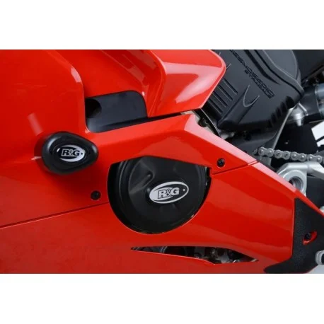 Couvre-carter d’alternateur R&G RACING noir Ducati Panigale V4 STREETFIGHTER V4