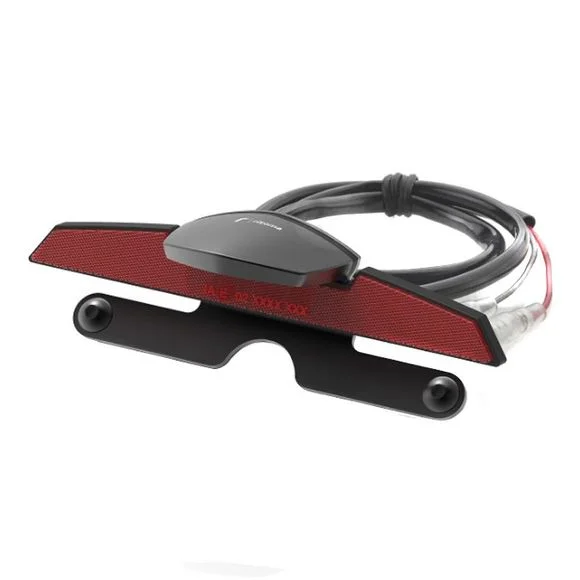 Eclairage de plaque Rizoma avec catadioptre Universel – Noir Ref : RZ0940 / EE198B
