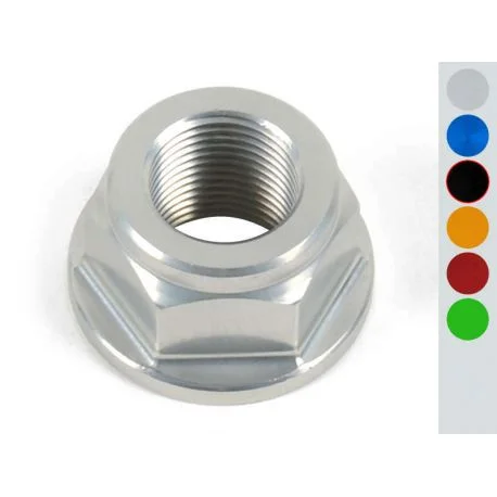 Ecrou d’axe de roue / bras oscillant / colonne de direction ergal LIGHTECH pour moto 24 X 1,50