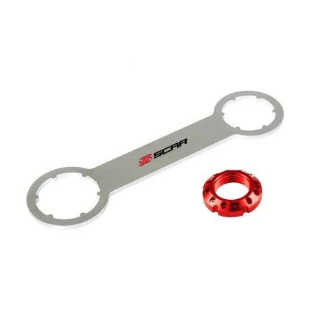 Ecrou de colonne de direction SCAR bleu 3.22100N