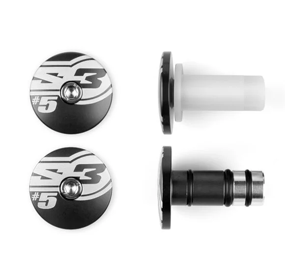 Embouts de guidon S3 s End 5 Ø12mm noir Universel Ref : SPART00239A / 1082697001