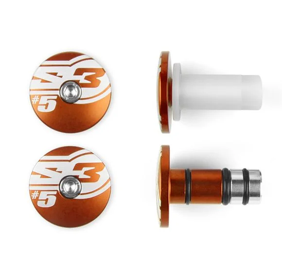 Embouts de guidon S3 s End 5 Ø14mm orange Ref : SPART00237A / 1082696003