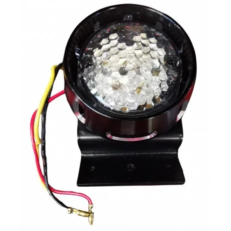 Feu arriere moto LED homologue flying saucer noir