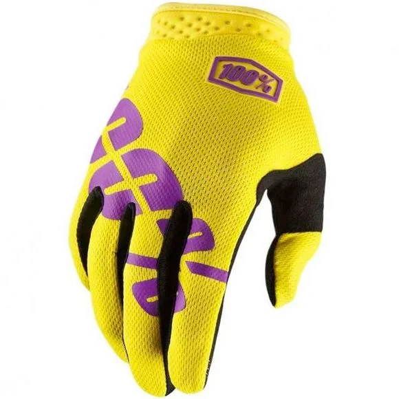 Gants cross 100% ITRACK 2024 – Jaune Ref : CE1201
