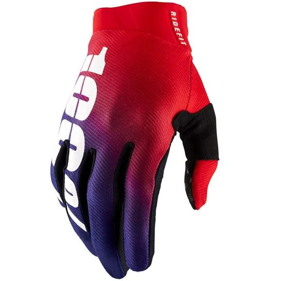 Gants cross 100% RIDEFIT – KORP 2023 – Rouge / Bleu Ref : CE1239