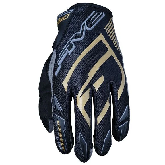 Gants cross Five MXF PRORIDER S – BLACK GOLD 2023 – Noir Ref : FV0259