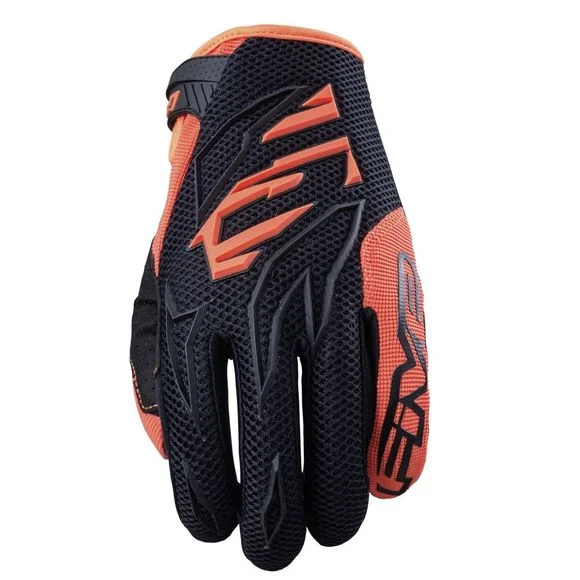 Gants cross Five MXF3 KID – BLACK FLUO ORANGE – Noir / Orange Ref : FV0165