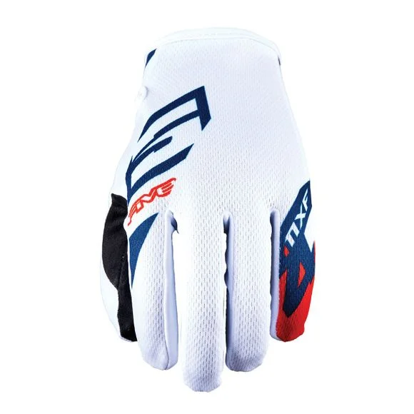 Gants cross Five MXF4 – SCRUB WHITE/RED 2023 – Blanc / Rouge Ref : FV0328