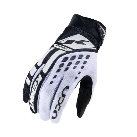 Gants cross Kenny TRACK 2025 – Blanc / Noir Ref : KE2421