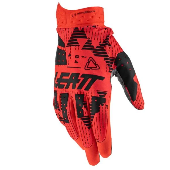 Gants cross Leatt 2.5 WINDBLOCK 2025 – Noir / Rouge Ref : LB0649