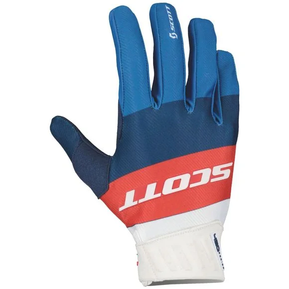 Gants cross Scott 450 ANGLED 2023 – Bleu / Rouge Ref : SCO1332