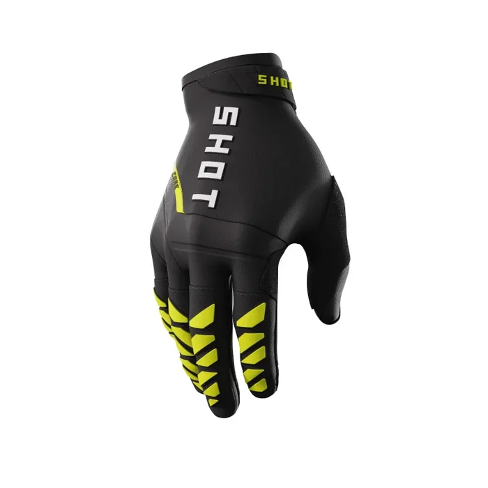 Gants Cross SHOT CORE Jaune Fluo