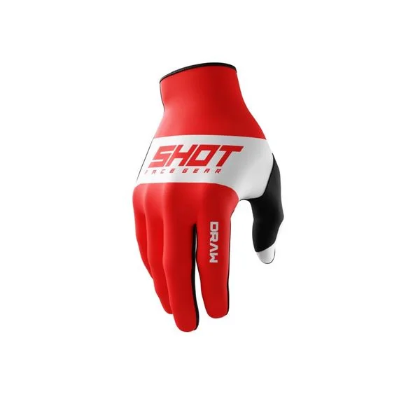 Gants cross Shot DRAW – SKY 2025 – Noir / Rouge Ref : SO2612