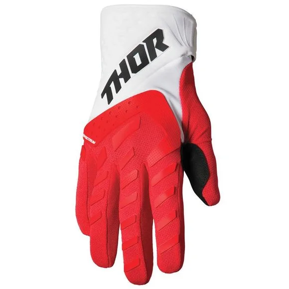 Gants cross Thor SPECTRUM RED WHITE 2024 – Rouge / Blanc Ref : TO2767