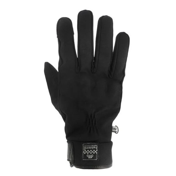 Gants Helstons JUSTIN – HIVER – FABRIC – Noir Ref : HS1040