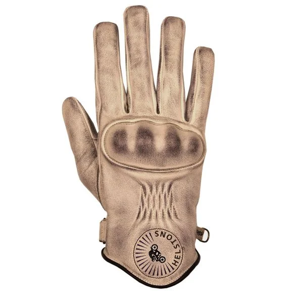 Gants Helstons SUN CUIR SOFT – Beige / Noir Ref : HS0747