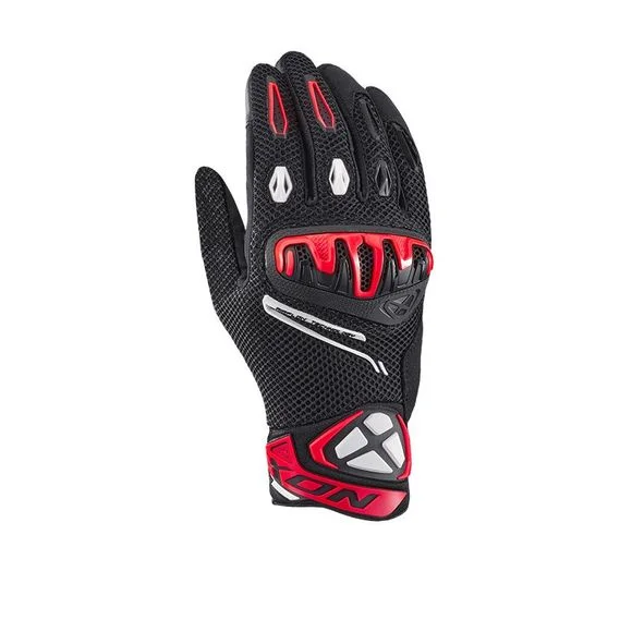 Gants Ixon MIRAGE AIRFLOW – Noir / Rouge Ref : IX1997