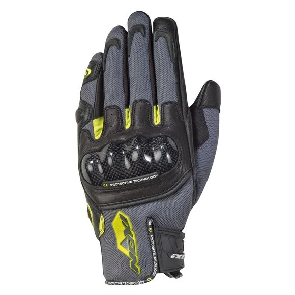Gants Ixon RS RISE AIR – Gris / Jaune Ref : IX1118