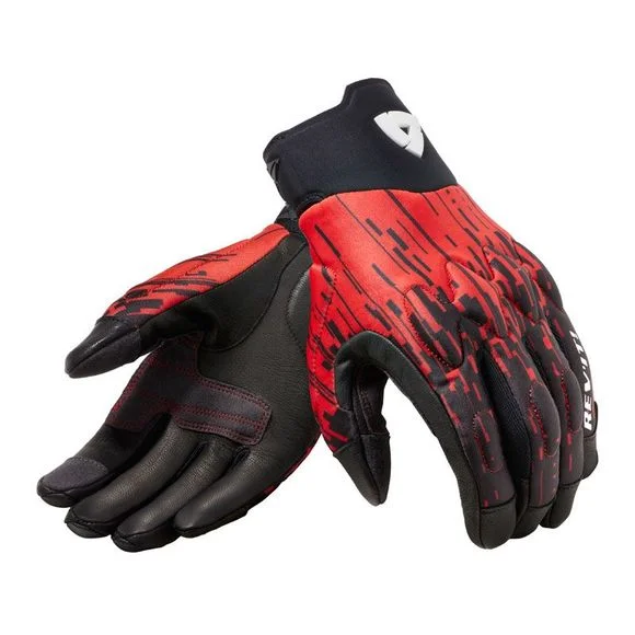 Gants Rev it SPECTRUM NEON – Noir / Rouge Ref : RI1114