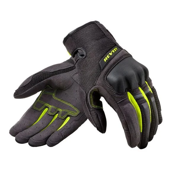Gants Rev it VOLCANO NEON – Noir / Jaune Ref : RI1111