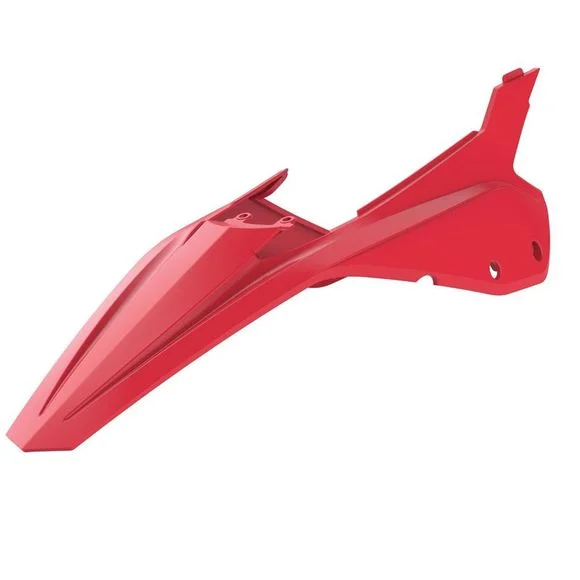 Garde boue Polisport ARRIERE COULEUR ROUGE AVEC PLAQUES LATERALES Ref : 4430042403 / 1086564004
