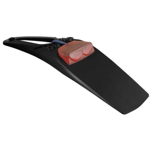 Garde boue R-tech Extension GB AR Extreme Noir + cabochon rouge Universel – Noir Ref : RTH0592 / RPTLED3NR006