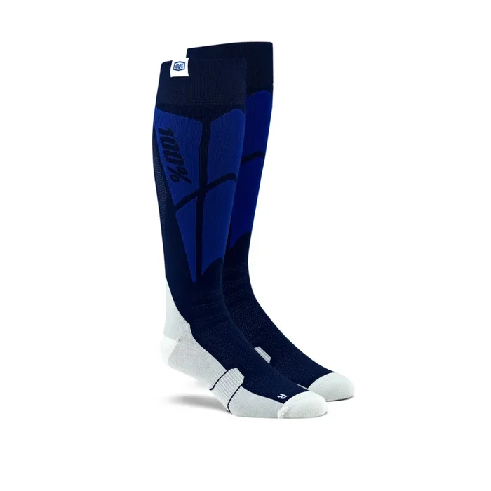 Hi-side performance moto chaussette bleu/gris