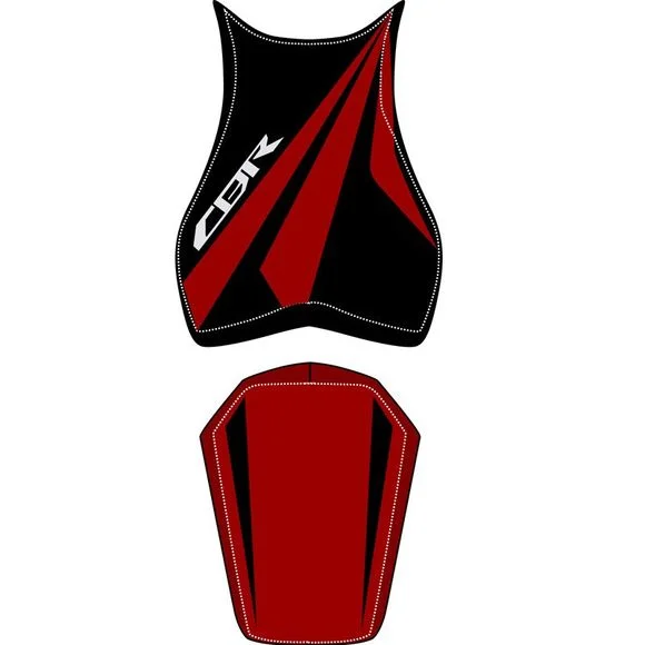 Housse de selle Bagster Bordeaux Clair/Noir/Lettres Grises clairesHONDA 1000 CBR 1000 RR FIREBLADE (SC59) – 2008Ref : 2198D