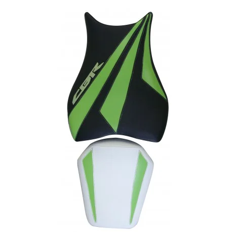 housse de selle bagster HONDA CBR1000RR 2009 NOIR/BLANC/PISTACHE/LETTRES BLANCHES