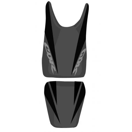 housse de selle bagster HONDA CBR125R 2007 NOIR/ANTHRACITE/LETTRES ANTHRACITES