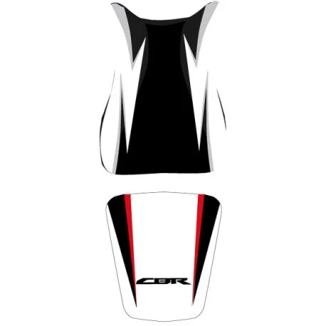 housse de selle bagster HONDA CBR600RR 2010 NOIR/BLANC/LETTRES NOIRES