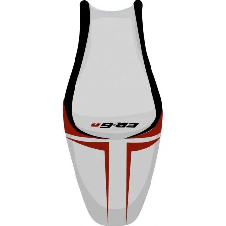 housse de selle bagster KAWASAKI ER6N 2005-2007 GRIS CLAIR/BORDEAUX CLAIR/NOIR/LETTRES NOIRES