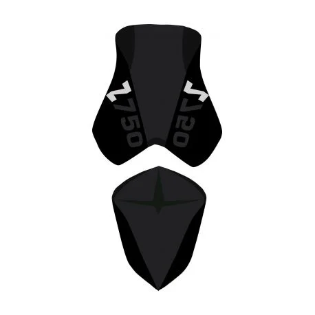 housse de selle bagster KAWASAKI Z750 2007-2009 NOIR/NOIR MAT/LETTRES NOIRES