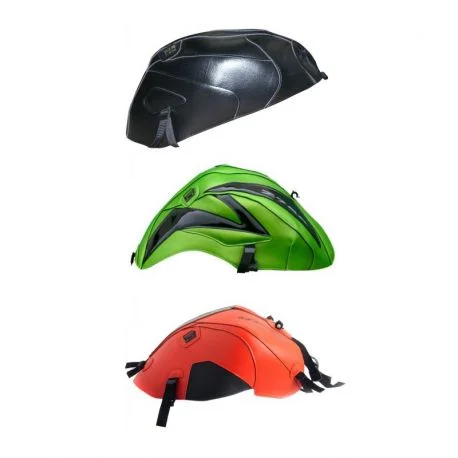 housse de selle bagster KAWASAKI ZX6R 1995 VERT/BLANC/LETTRES VIOLETTES