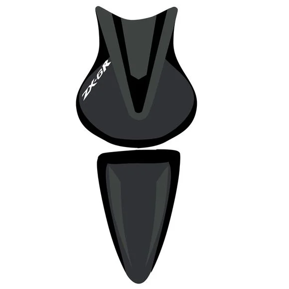 Housse de selle Bagster Noir/Noir Mat/Lettres BlanchesKAWASAKI 600 NINJA ZX-6 R (ZX600P) – 2008Ref : 2190D
