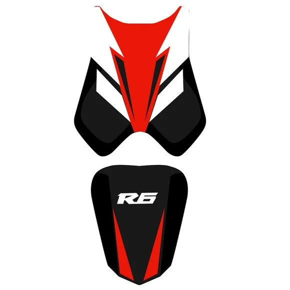 Housse de selle Bagster Noir/Rouge/Blanc/Lettres BlanchesYAMAHA 600 YZF-R6 (RJ15) – 2008Ref : 2203B