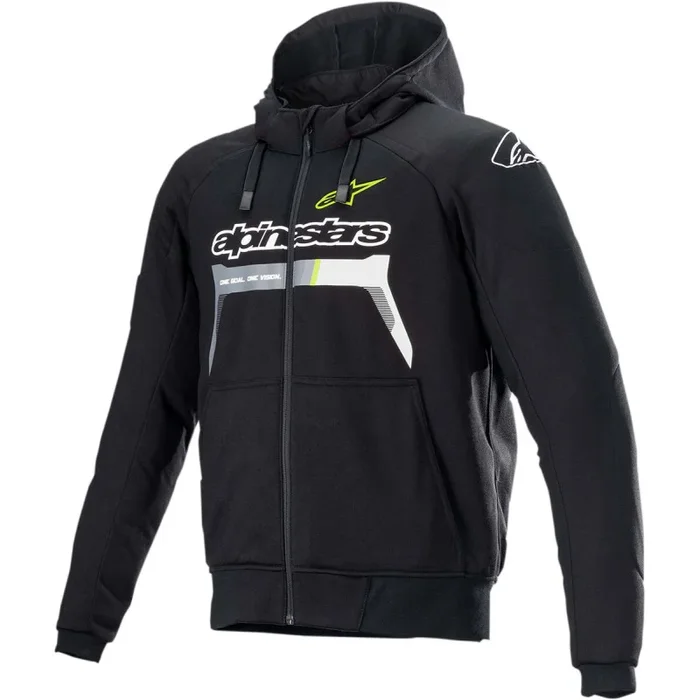 JACKET HOOD CHROME BK/YL S