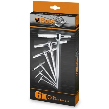 Jeu de 6 cles males 6 pans en T BETA