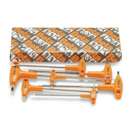 ​Jeu de 8 cles males 6 pans a poignee en T BETA haute performance
