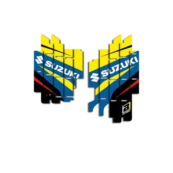 Kit déco Blackbird de cache radiateur Dream Graphic 4SUZUKI 450 RM-Z 450 – 2018 – 2023Ref : BC00200A / 1091331