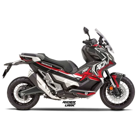 Kit déco RiderUnik COD – RougeHONDA 750 X-ADV 750 DCT ABS – 2017 – 2020Ref : RU0752