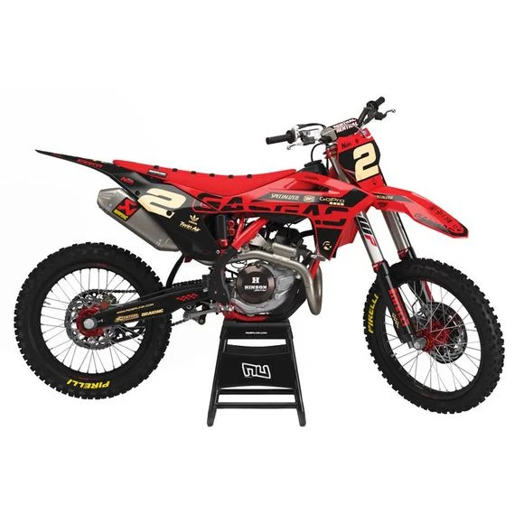 Kit déco RiderUnik MELC – Noir / RougeGAS-GAS 65 MC 65 – 2021 – 2023Ref : RU0757 / GAS-MELC-2
