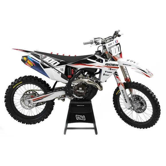 Kit déco RiderUnik RIDER REDHUSQVARNA 65 TC 65 – 2017 – 2019Ref : RU0120 / HURIDERR02