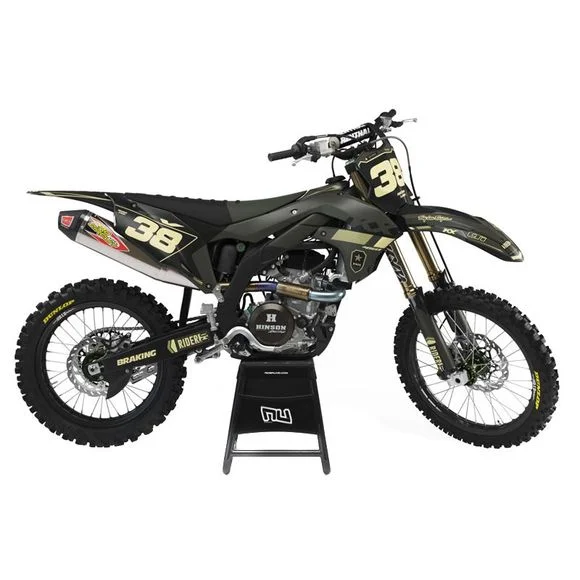 Kit déco RiderUnik TREK KAKI – VertKAWASAKI 65 KX 65 (KX65A) – 2000 – 2015Ref : RU1139 / KAW-TREKKAKI-2