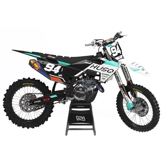 Kit déco RiderUnik WAT – Blanc / NoirHUSQVARNA 65 TC 65 – 2017 – 2024Ref : RU0905 / HUS-WAT-2