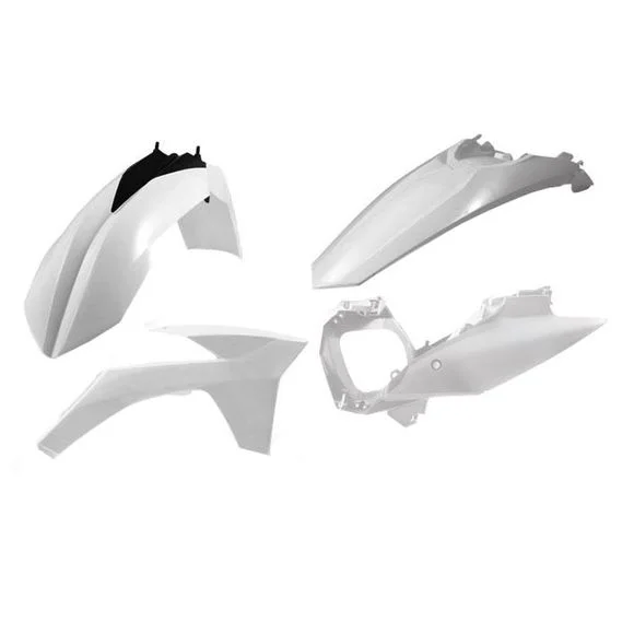 Kit plastiques Acerbis couleur blancKTM 65 65 SX – 2012 – 2015Ref : AE0772 / 0016553.030